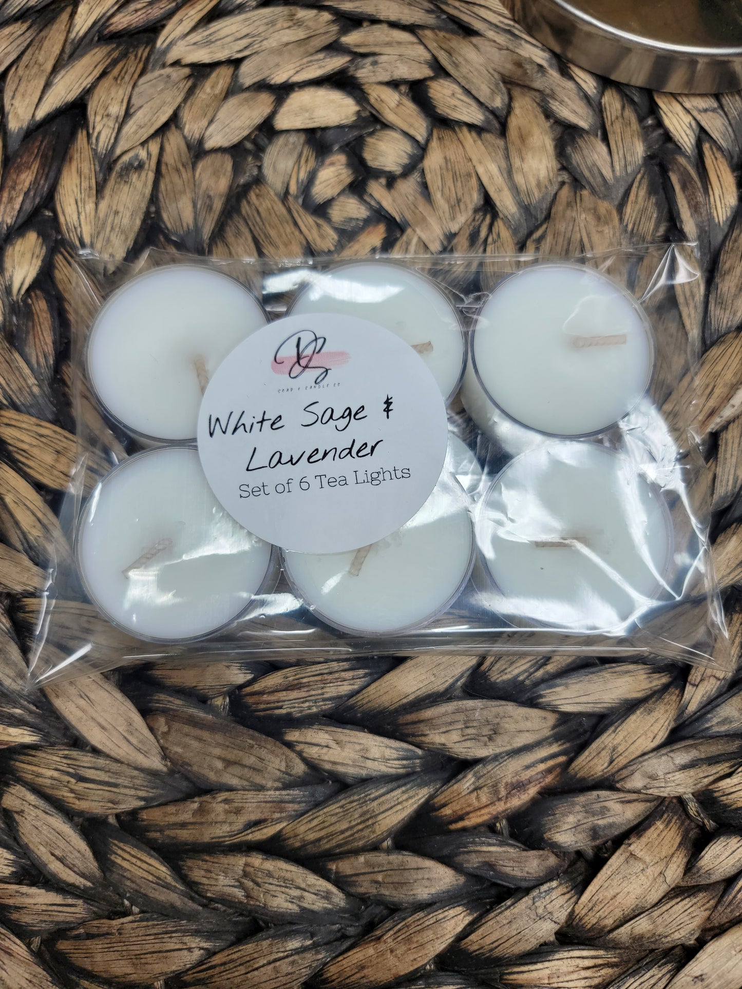 Tea Lights Pack of 6 - Choose your scent - 3 oz - Scented tea lights