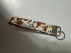 Handmade Fabric Wristlet Keychain