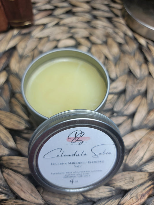 Calendula Salve. Calendula Infused Herbal Balm, All Natural Herbal Salve