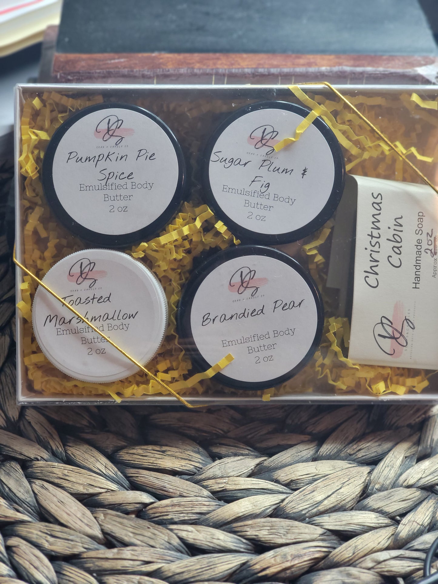 Emulsified Body Butter Holiday Sampler Box, Body Butter, Sample pack, Dry Skin