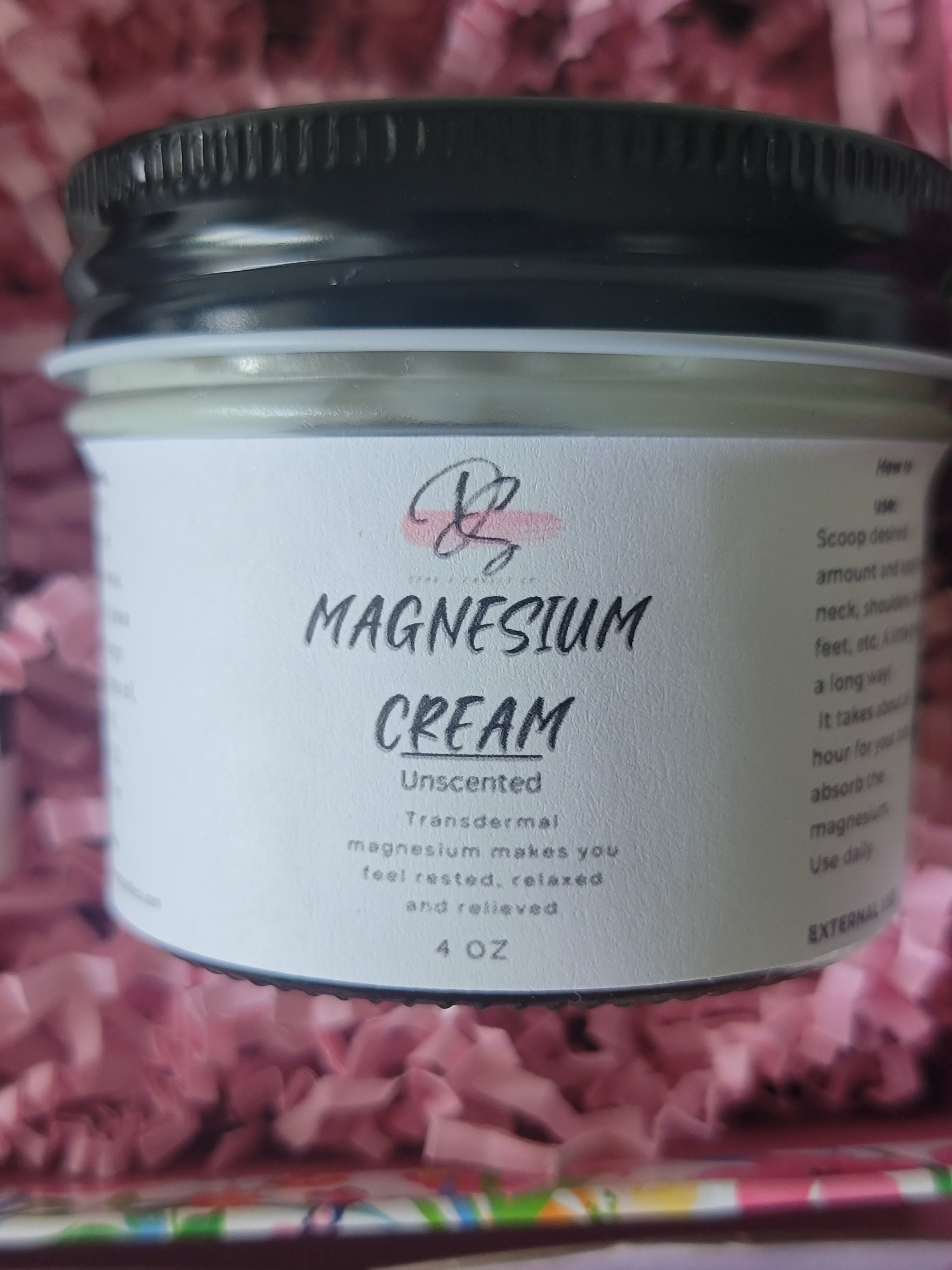 Magnesium Duo with roll on, 4oz, Magnesium Cream and Magnesium Spray, Transdermal Magnesium Bundle