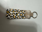 Handmade Fabric Lip Balm Holder Keychain
