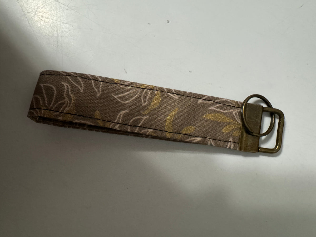 Handmade Fabric Wristlet Keychain