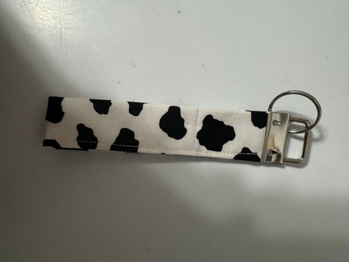 Handmade Fabric Wristlet Keychain