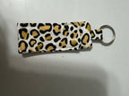 Handmade Fabric Lip Balm Holder Keychain