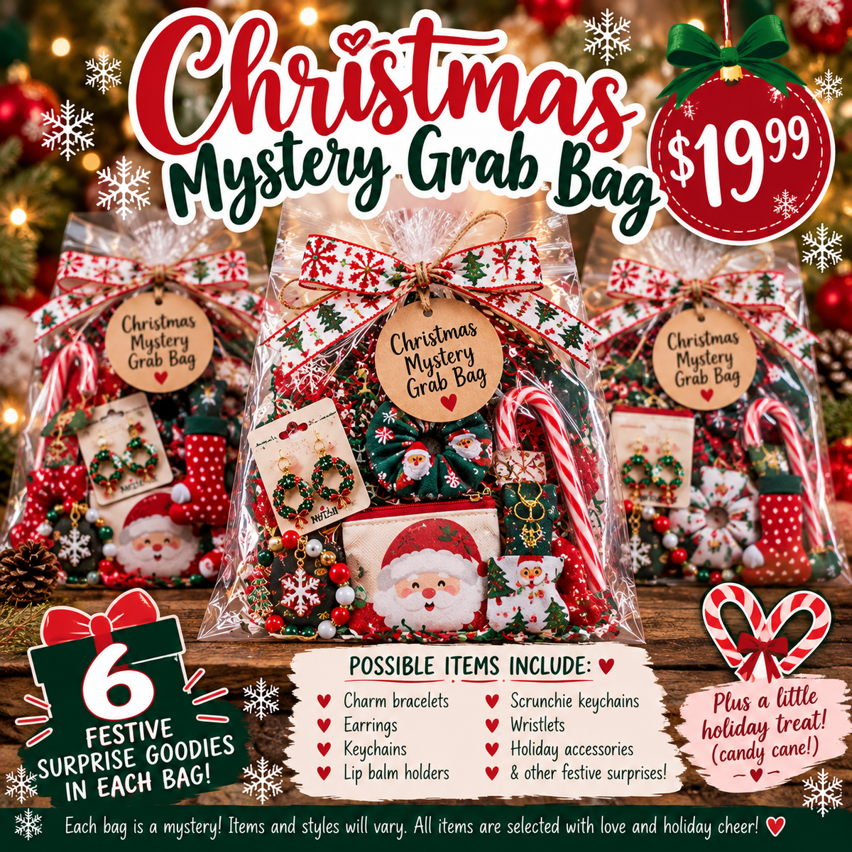 Christmas Mystery Grab Bag | 6 Festive Surprises