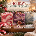 Holiday Handmade Soap | Christmas & Winter Bar Soaps