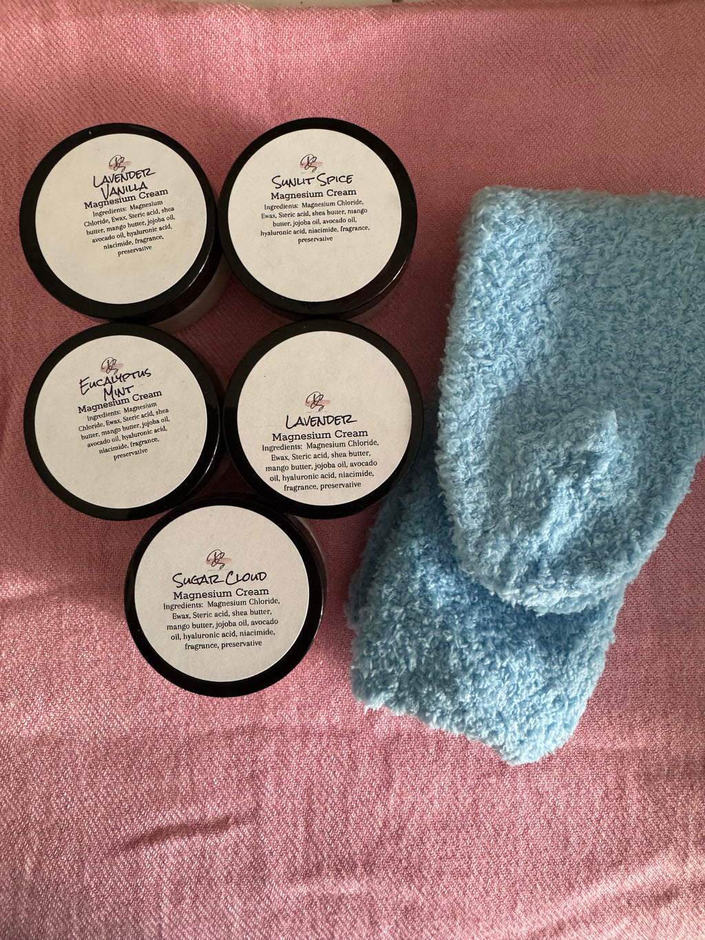 Magnesium Body Cream Sample Set: Assorted Scents