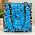 The Willow | Oversized Quilted Bandana Weekender Tote Bag