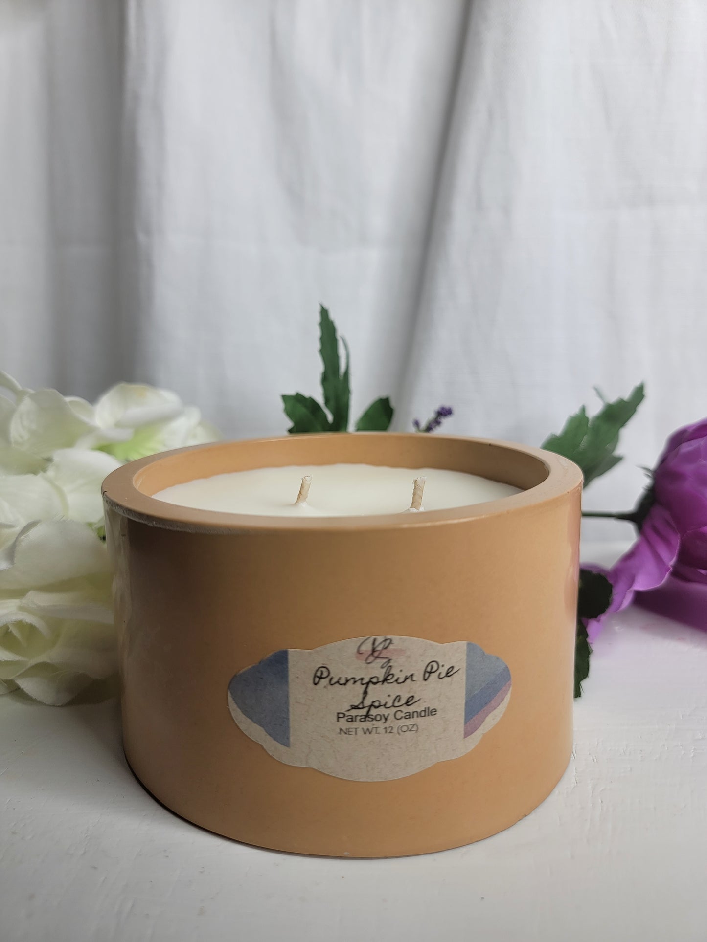 Pumpkin Pie Spice Concrete Candle