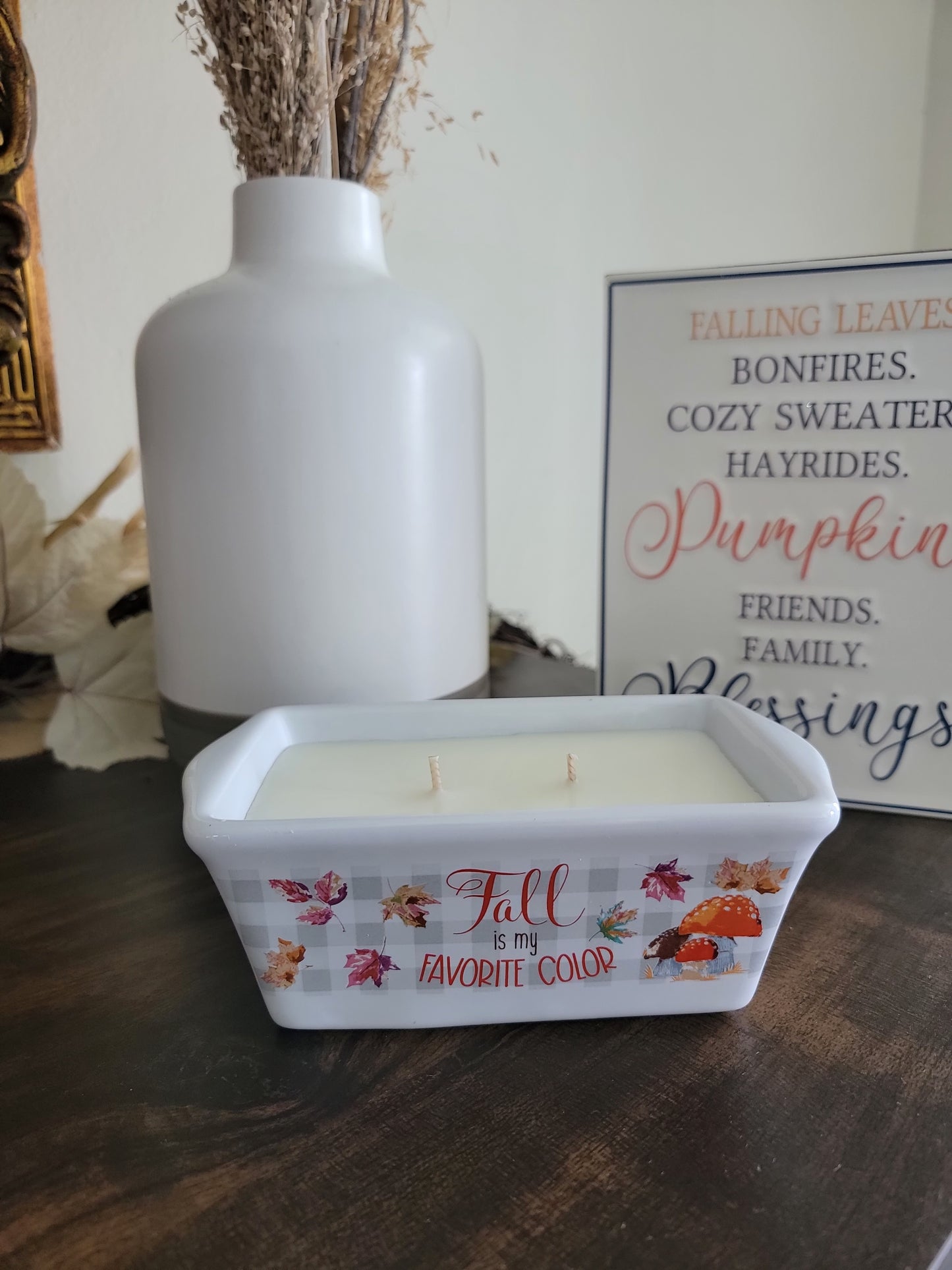 10.5 oz Fall loaf pan candle