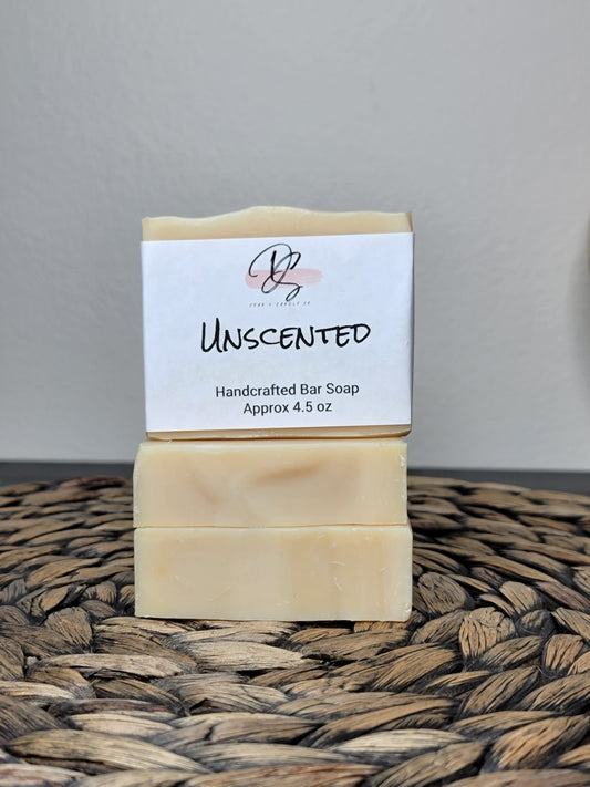 Unscented Handmade Soap, Cold Process soap, Bar Soap