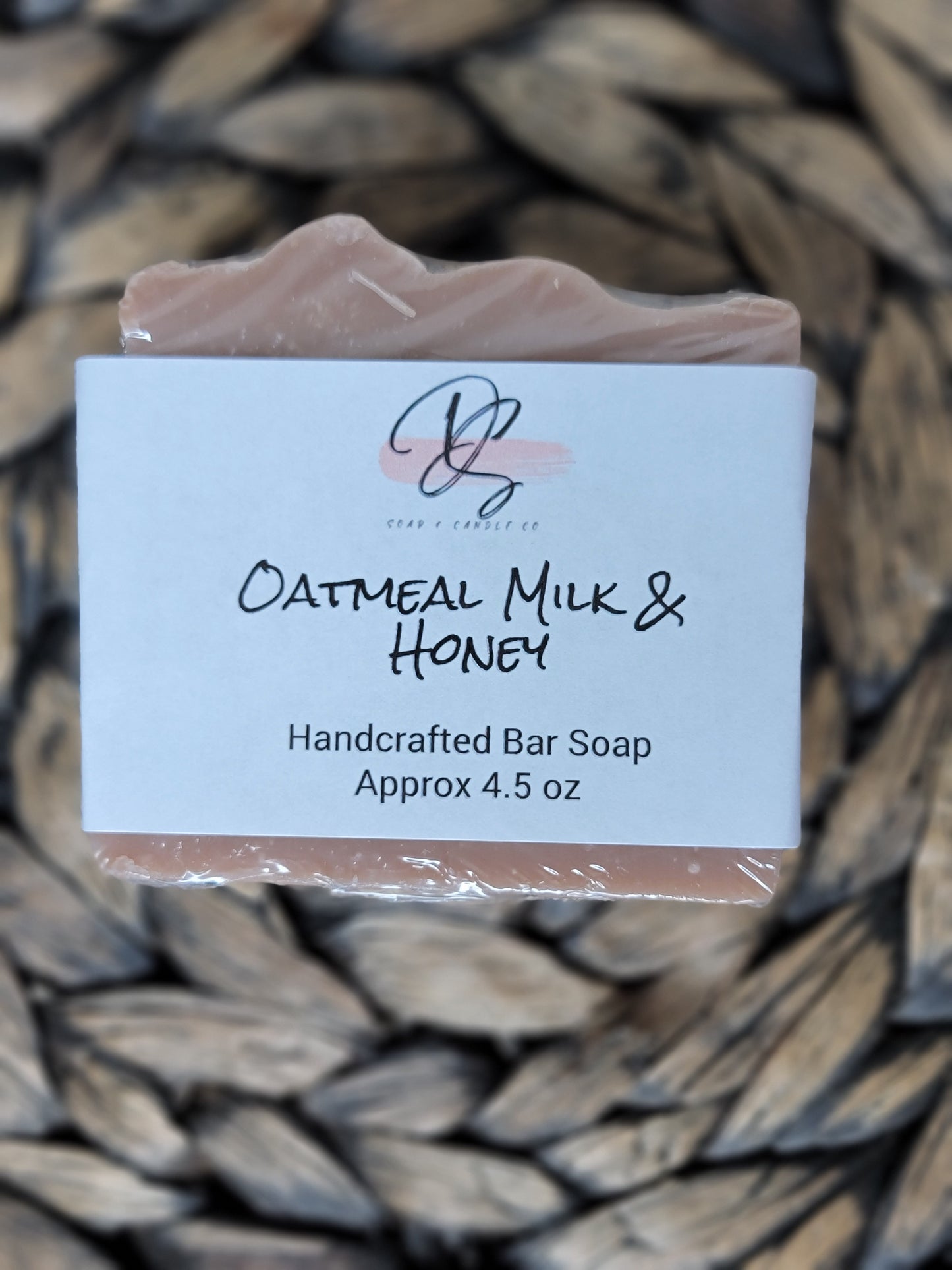 Oatmeal Milk & Honey Scented Handmade Soap, Cold Process soap, Bar Soap