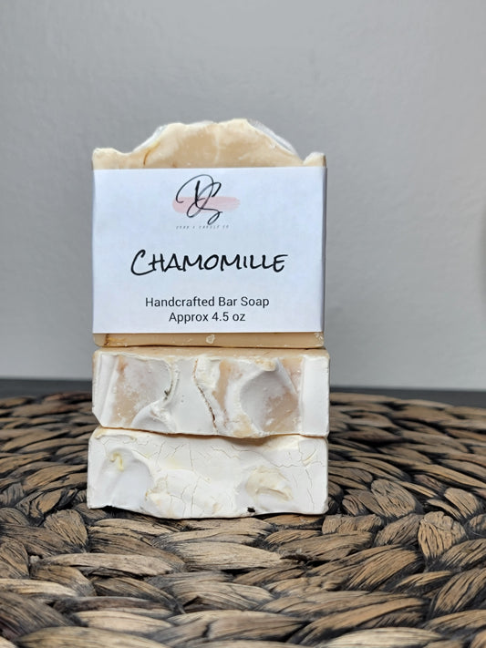 Chamomile Scented Handmade Soap, Cold Process soap, Bar Soap