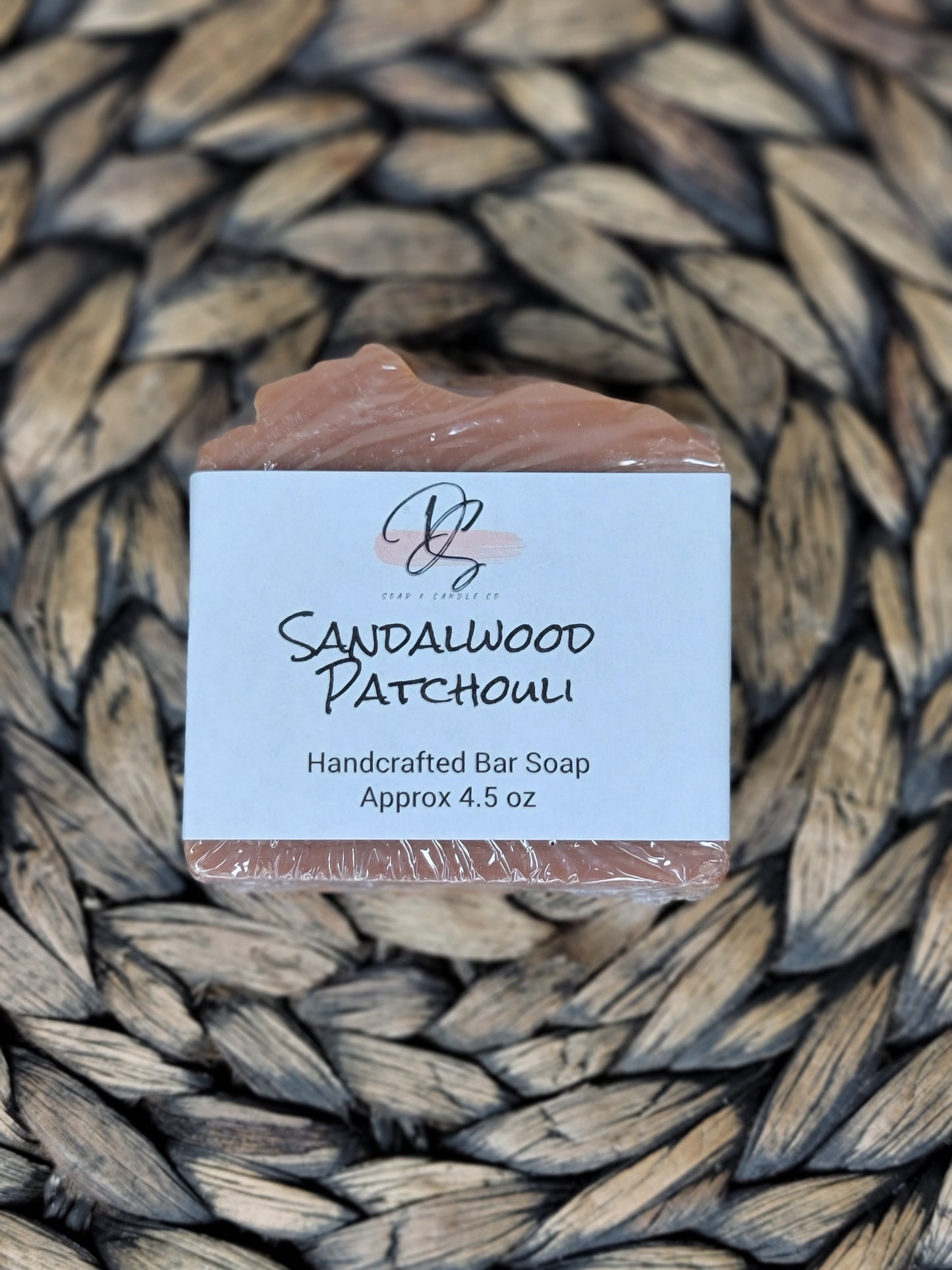 Sandalwood Patchouli Scented Handmade Soap, Cold Process soap, Bar Soap