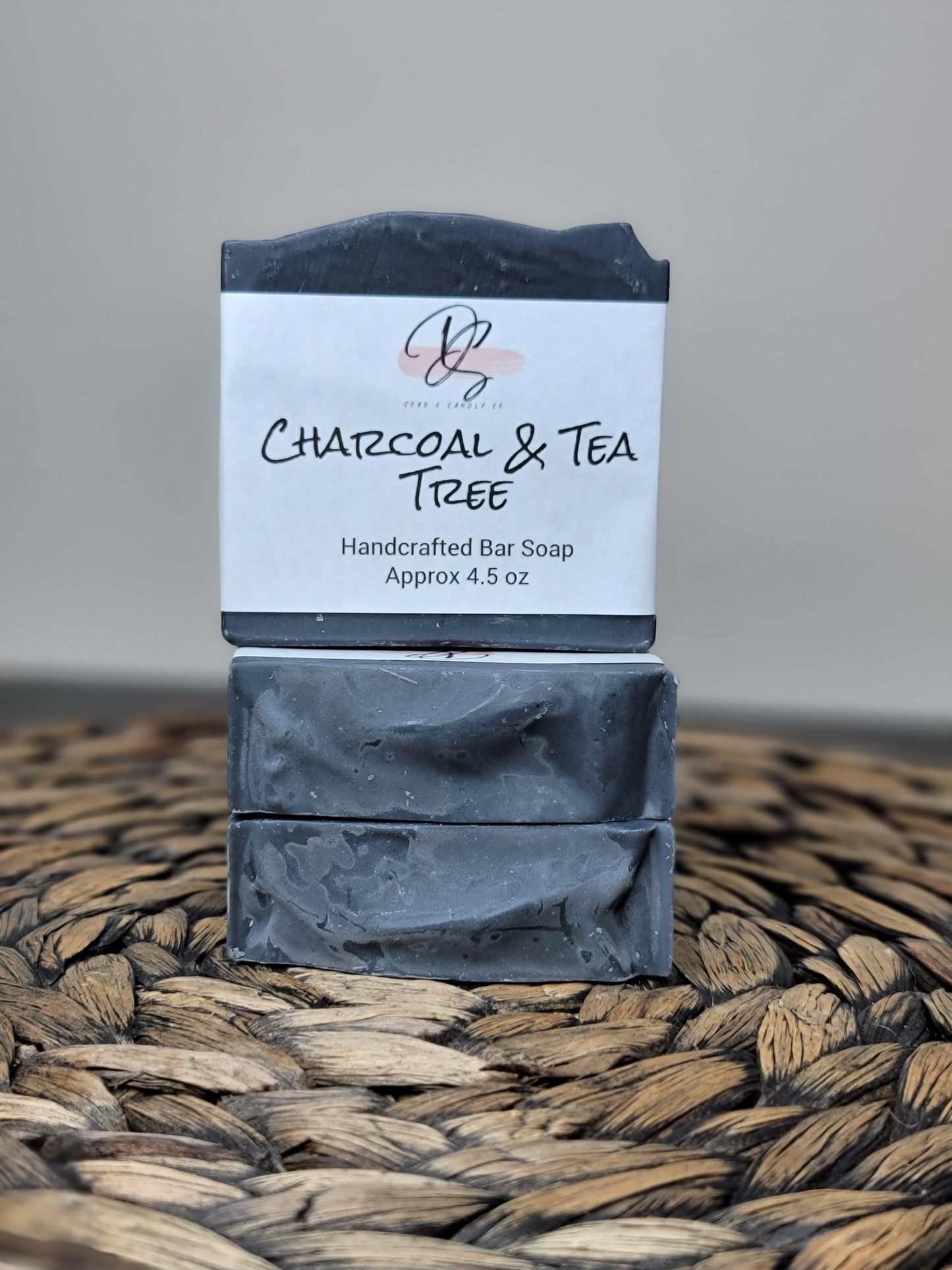 Tea Tree and Charcoal Scented Handmade Soap, Cold Process soap, Bar Soap