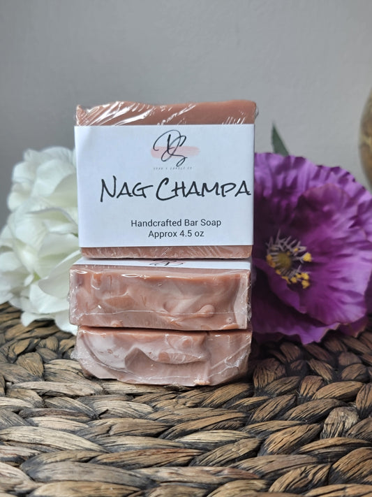 Nag Champa Scented Handmade Soap, Cold Process soap, Bar Soap