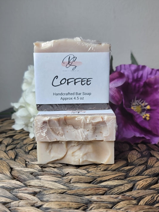 Coffee Scented Handmade Soap, Cold Process soap, Bar Soap