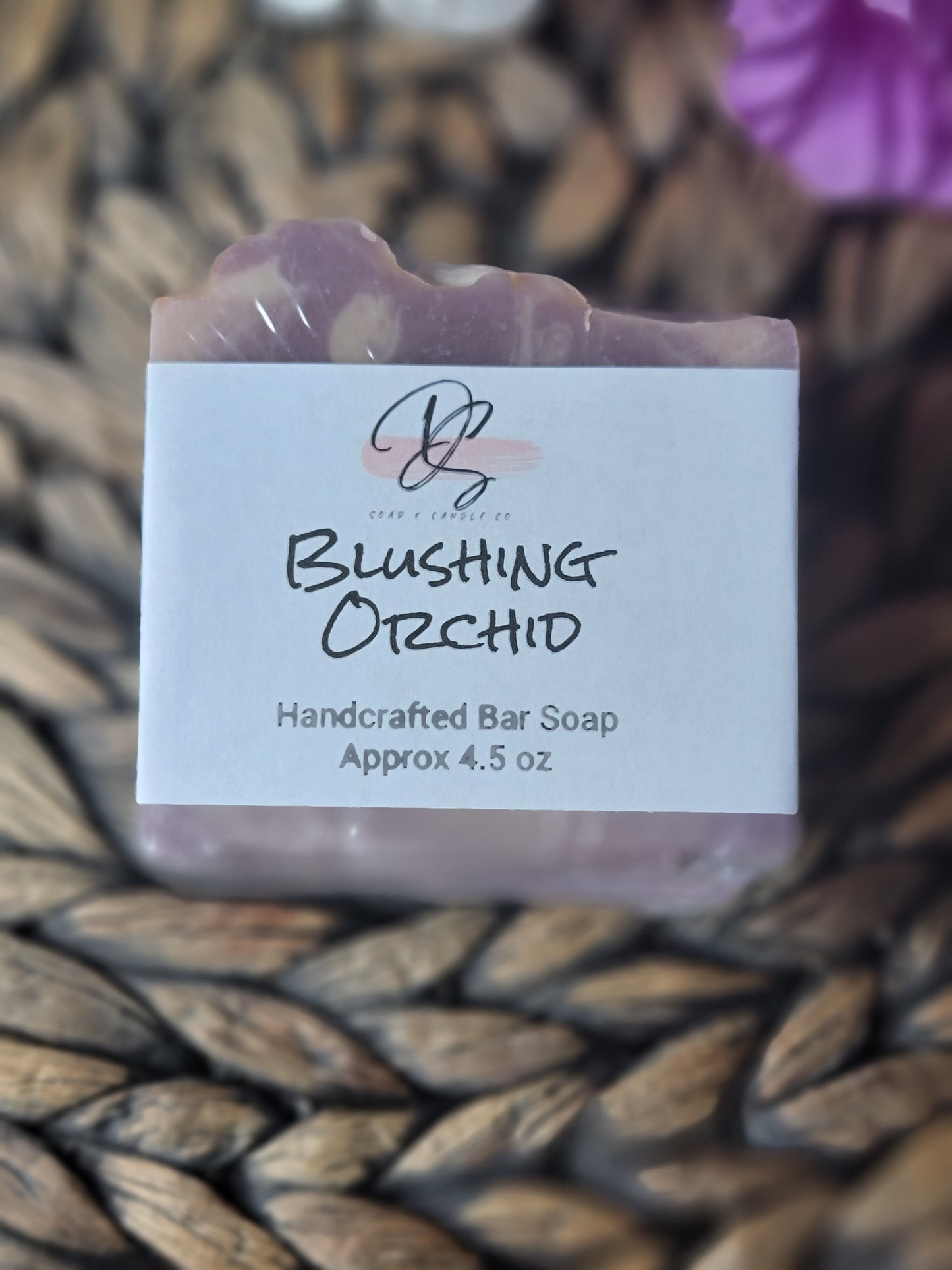 Blushing Orchid Scented Handmade Soap, Cold Process soap, Bar Soap