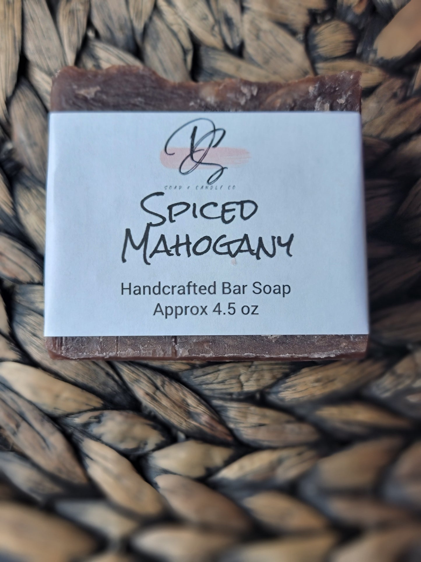 Spiced Mahogany Scented Handmade Soap, Cold Process soap, Bar Soap