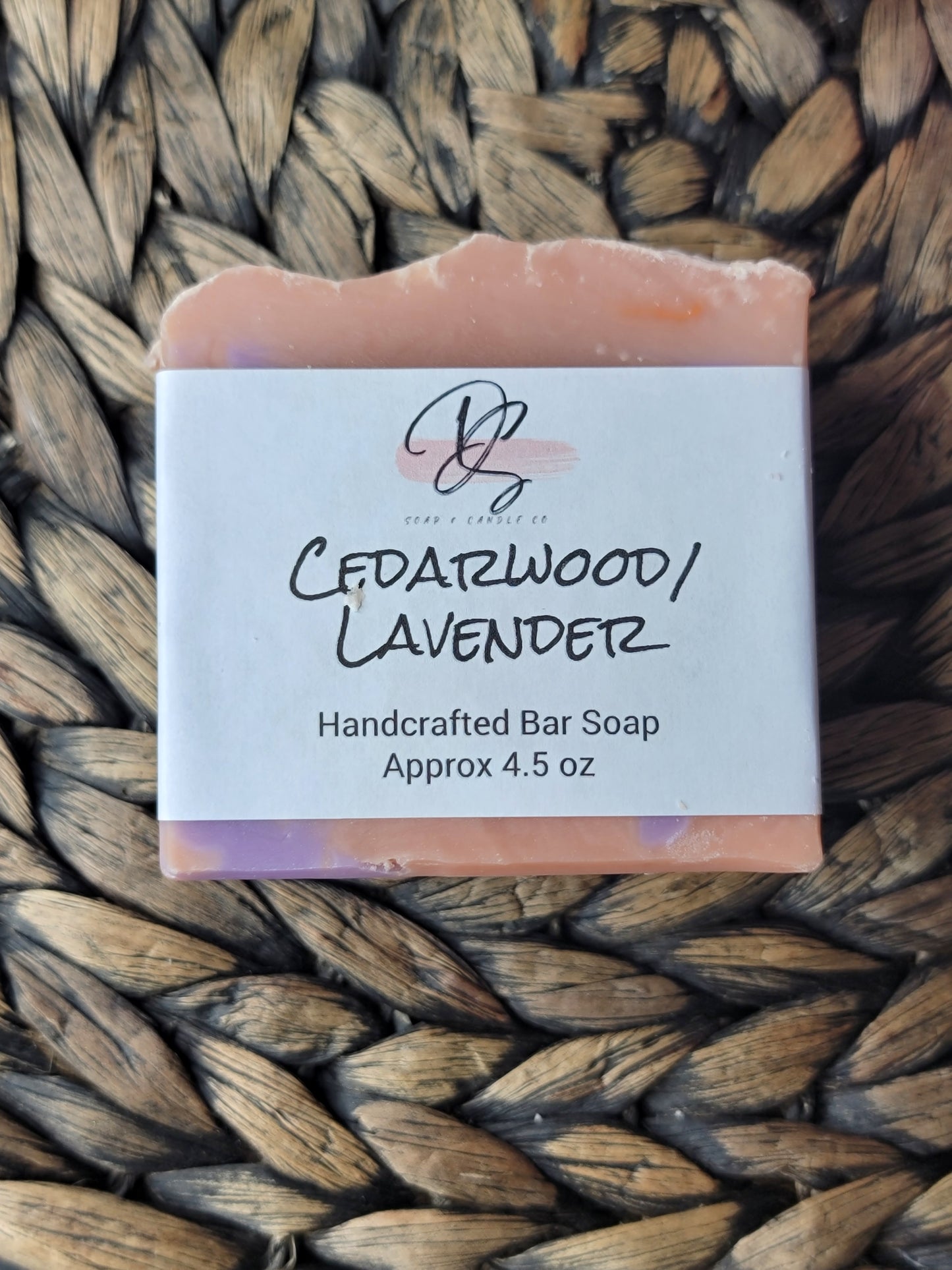 Cedarwood and Lavender Scented Handmade Soap, Cold Process soap, Bar Soap