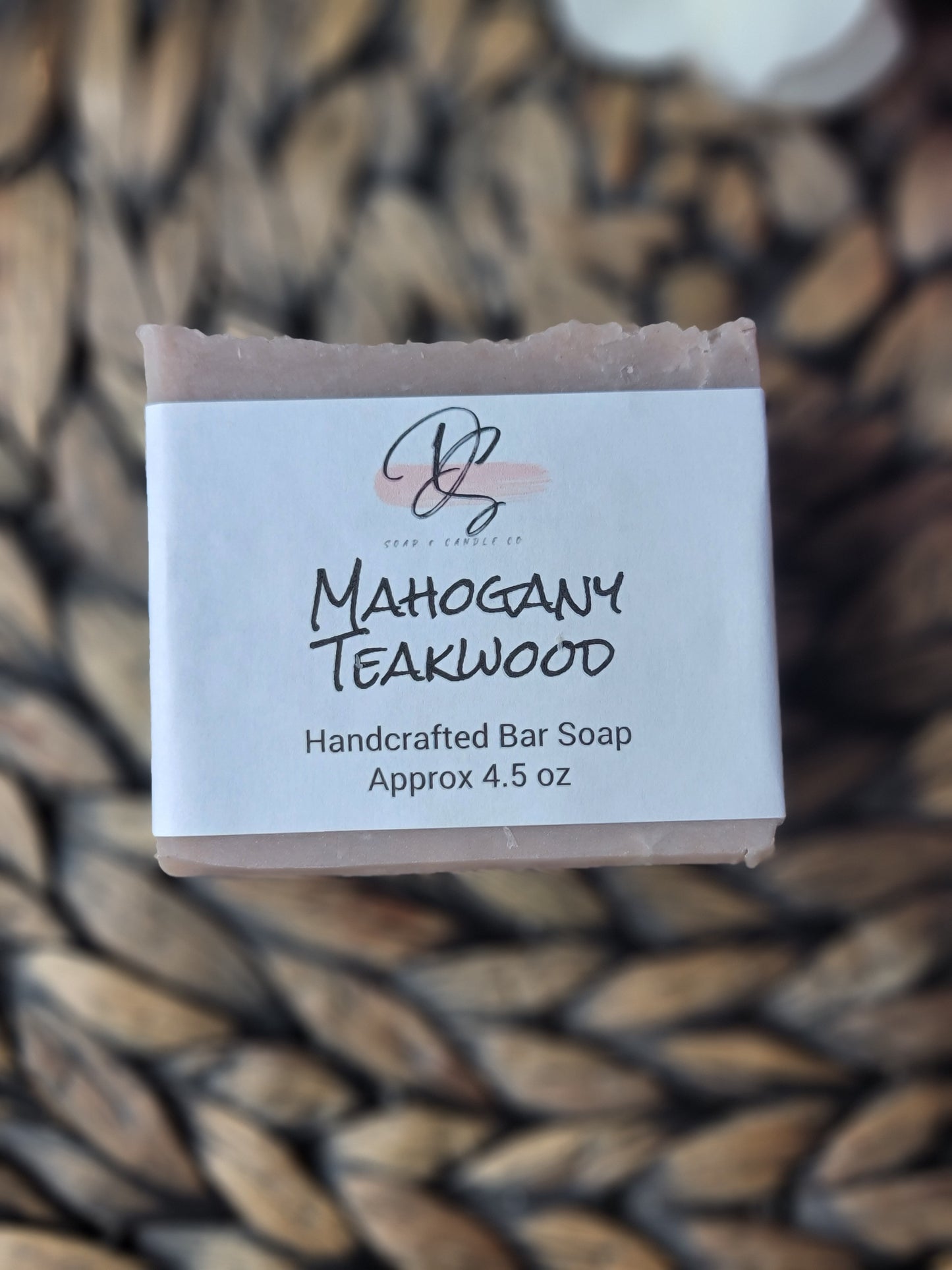 Mahogany Teakwood Scented Handmade Soap, Cold Process soap, Bar Soap