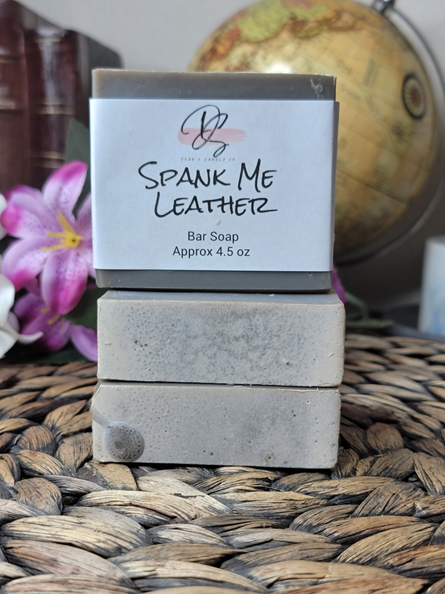 Spank Me Leather Scented Handmade Soap, Cold Process soap, Bar Soap